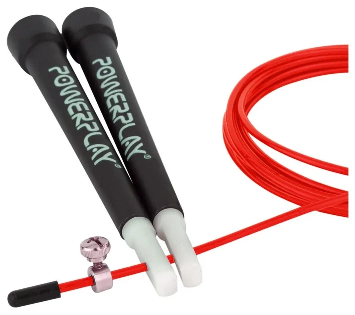Скакалка швидкісна PowerPlay 4202 Ultra Speed Rope Червона (2,9m.) (PP_PP_4202_Red) - Фото 3 Скакалка швидкісна PowerPlay 4202 Ultra Speed Rope Червона (2,9m.) (PP_PP_4202_Red) - изображение 3