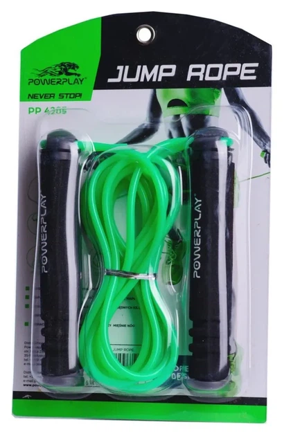 Скакалка PowerPlay 4205 Classic Plus Jump Rope Зелена (2,7m.) (PP_PP_4205_Green) - изображение 10