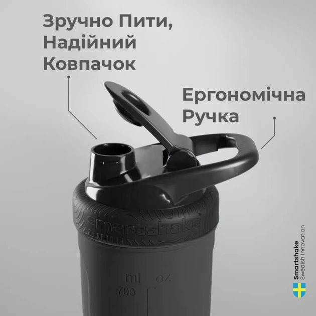 Шейкер спортивний SmartShake металевий Reforce Stainless Steel 30oz/900ml Army Green (PP_11153001) - Фото 5 Шейкер спортивний SmartShake металевий Reforce Stainless Steel 30oz/900ml Army Green (PP_11153001) - изображение 5
