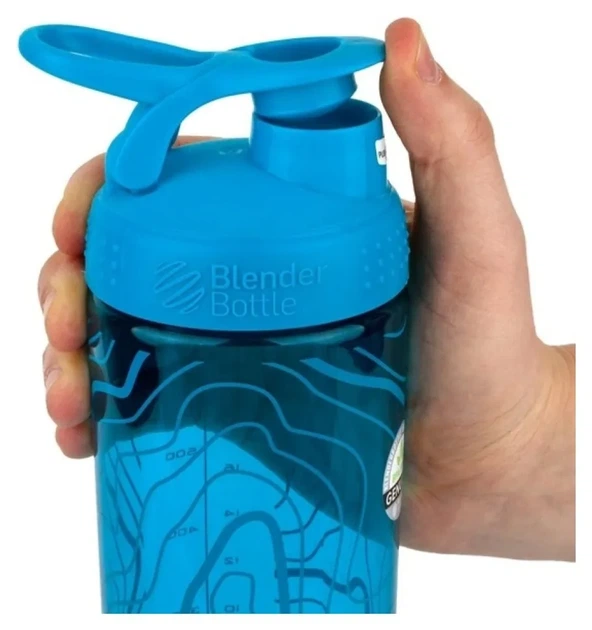 Шейкер BlenderBottle SportMixer Signature Sleek 28oz/820ml Aqua Topt Flow (PP_Sleek_AQUA_TOPT) - Фото 2 Шейкер BlenderBottle SportMixer Signature Sleek 28oz/820ml Aqua Topt Flow (PP_Sleek_AQUA_TOPT) - изображение 2