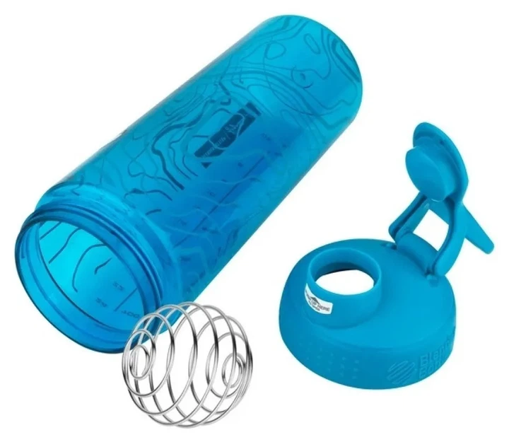 Шейкер BlenderBottle SportMixer Signature Sleek 28oz/820ml Aqua Topt Flow (PP_Sleek_AQUA_TOPT) - Фото 5 Шейкер BlenderBottle SportMixer Signature Sleek 28oz/820ml Aqua Topt Flow (PP_Sleek_AQUA_TOPT) - изображение 5
