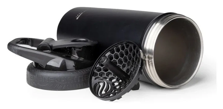 Шейкер спортивний SmartShake металевий Insulated Steel 750ml Black (PP_11152001) - изображение 2
