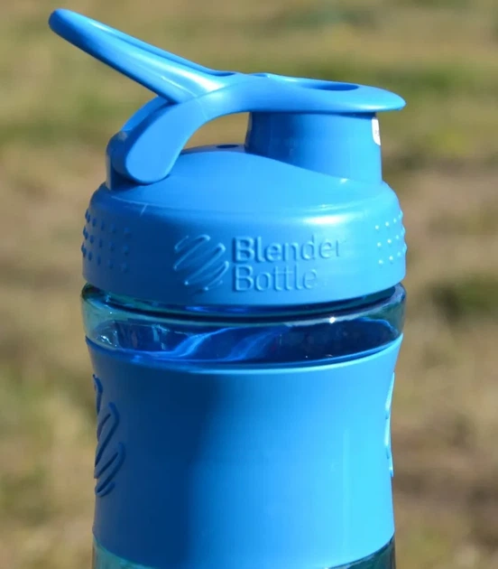 Шейкер спортивний (пляшка) BlenderBottle SportMixer Flip 28oz/820ml Cyan (PP_SM 28oz Cyan) - изображение 4