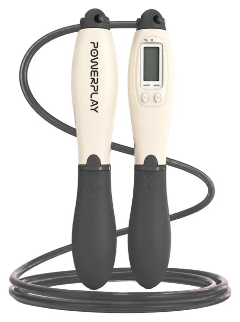 Скакалка з лічильником PowerPlay 4216 Jump Rope Чорно-біла 2.8 см. (PP_PP_4216_Bl/White) - Фото 1 Скакалка з лічильником PowerPlay 4216 Jump Rope Чорно-біла 2.8 см. (PP_PP_4216_Bl/White) - изображение 1