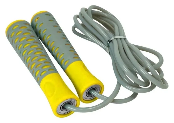 Скакалка PowerPlay 4206 Jump Rope PRO+ Сіро-жовта (2,75m.) (PP_PP_4206_Grey/Yellow) - Фото 3 Скакалка PowerPlay 4206 Jump Rope PRO+ Сіро-жовта (2,75m.) (PP_PP_4206_Grey/Yellow) - изображение 3