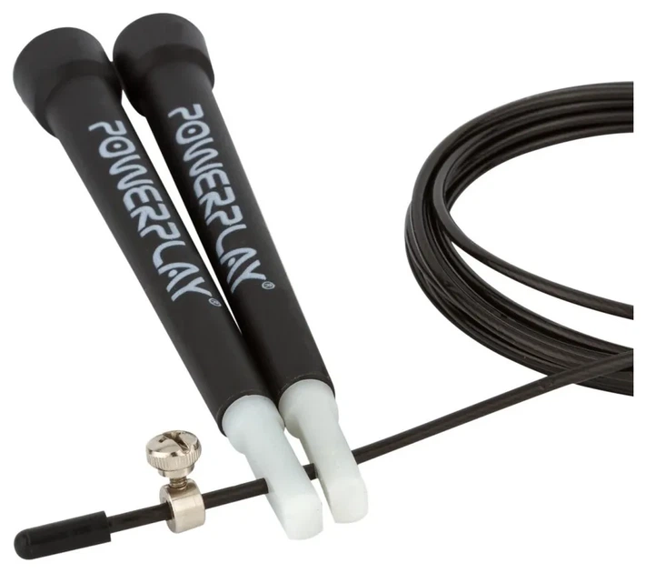 Скакалка швидкісна PowerPlay 4202 Ultra Speed Rope Чорна (2,9m.) (PP_PP_4202_Black) - изображение 4