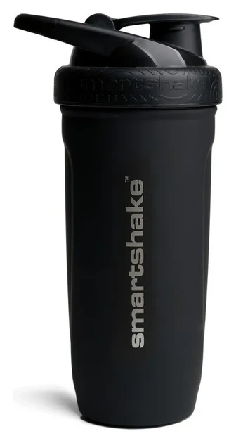 Шейкер спортивний SmartShake металевий Reforce Stainless Steel 30oz/900ml Black (PP_11150103) - изображение 2