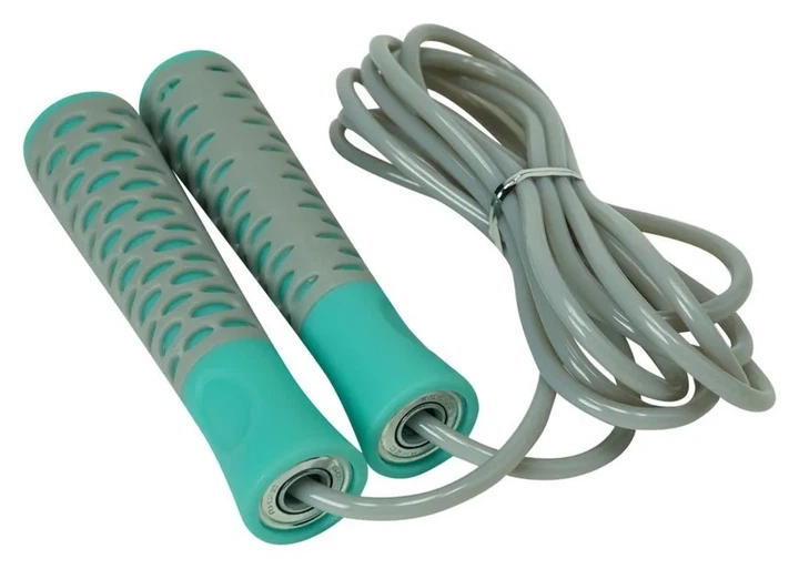 Скакалка PowerPlay 4206 Jump Rope PRO+ Сіро-м'ятна (2,75m.) (PP_PP_4206_Grey) - Фото 3 Скакалка PowerPlay 4206 Jump Rope PRO+ Сіро-м'ятна (2,75m.) (PP_PP_4206_Grey) - изображение 3