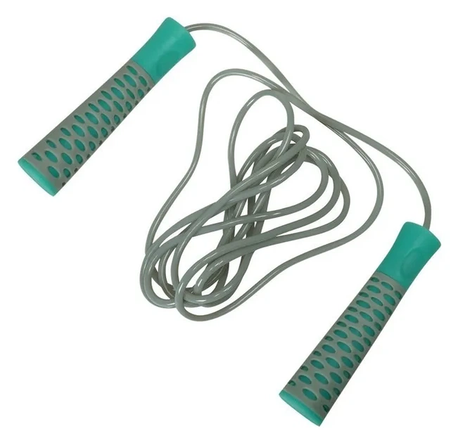 Скакалка PowerPlay 4206 Jump Rope PRO+ Сіро-м'ятна (2,75m.) (PP_PP_4206_Grey) - Фото 5 Скакалка PowerPlay 4206 Jump Rope PRO+ Сіро-м'ятна (2,75m.) (PP_PP_4206_Grey) - изображение 5
