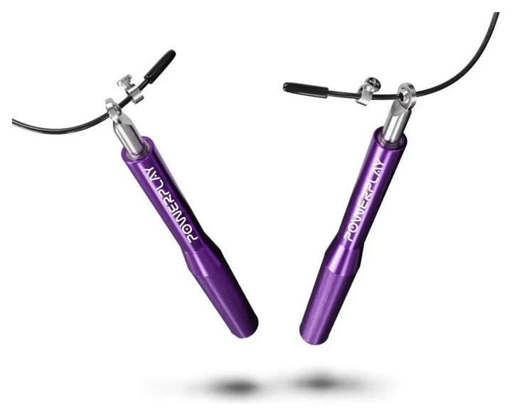 Скакалка швидкісна на підшипниках алюмінієва PowerPlay 4207 Elite Jump Rope Фіолетова (3m.) (PP_PP_4207_Purple) - Фото 2 Скакалка швидкісна на підшипниках алюмінієва PowerPlay 4207 Elite Jump Rope Фіолетова (3m.) (PP_PP_4207_Purple) - изображение 2