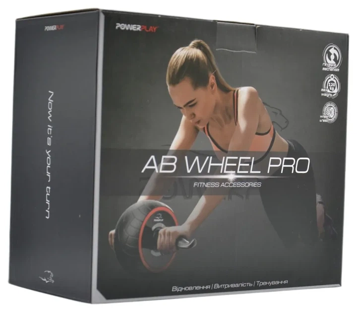 Колесо для преса PowerPlay 4326 зі зворотним механізмом AB Wheel Pro Чорно-червоне (PP_PP_4326_Black/Red) - изображение 9