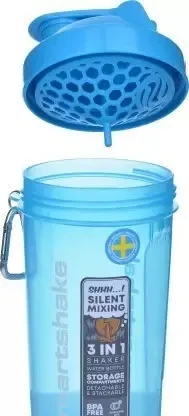 Шейкер спортивний SmartShake Slim 500ml Neon Blue (PP_10253101) - изображение 4
