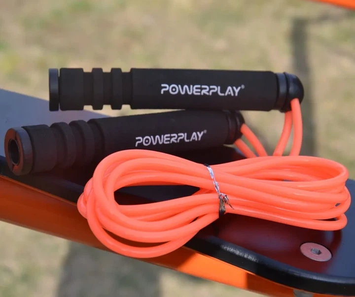 Скакалка PowerPlay 4205 Classic Plus Jump Rope Помаранчева (2,7m.) (PP_PP_4205_Orange) - изображение 8