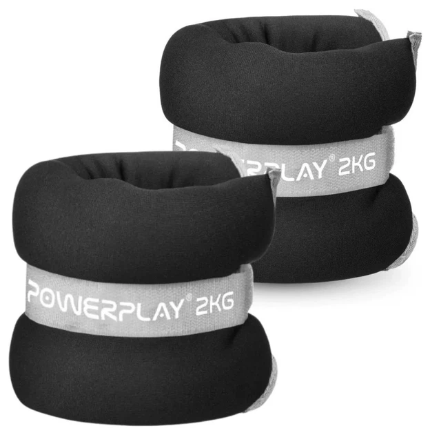 Манжети для ніг та рук PowerPlay PP-4349 Ankle/Wrist Weights (2шт.*2 kg) (пара) Чорні (PP_PP_4349_Black_2) - изображение 6