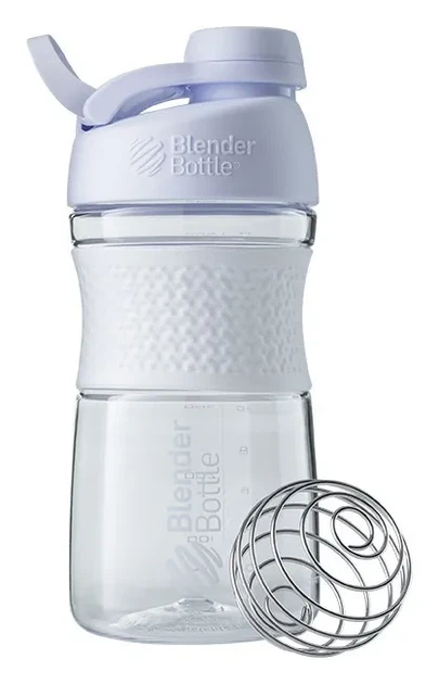 Шейкер спортивний (пляшка) BlenderBottle SportMixer Twist 20oz/590ml White (PP_Twist 20oz White) - изображение 2