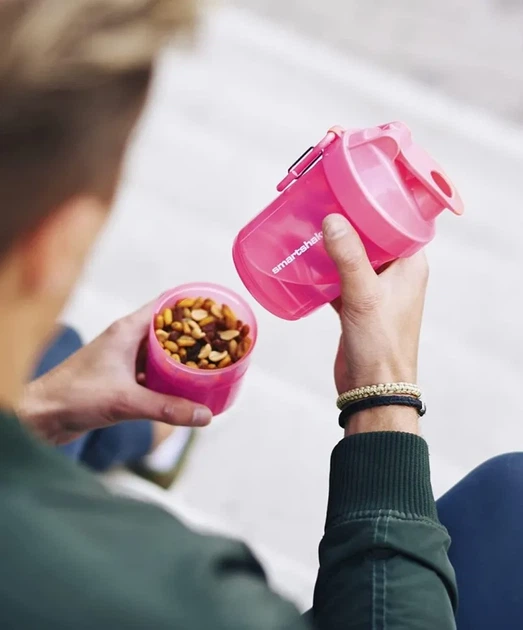 Шейкер спортивний SmartShake Original2GO 600ml Neon Pink (PP_10560502) - изображение 3