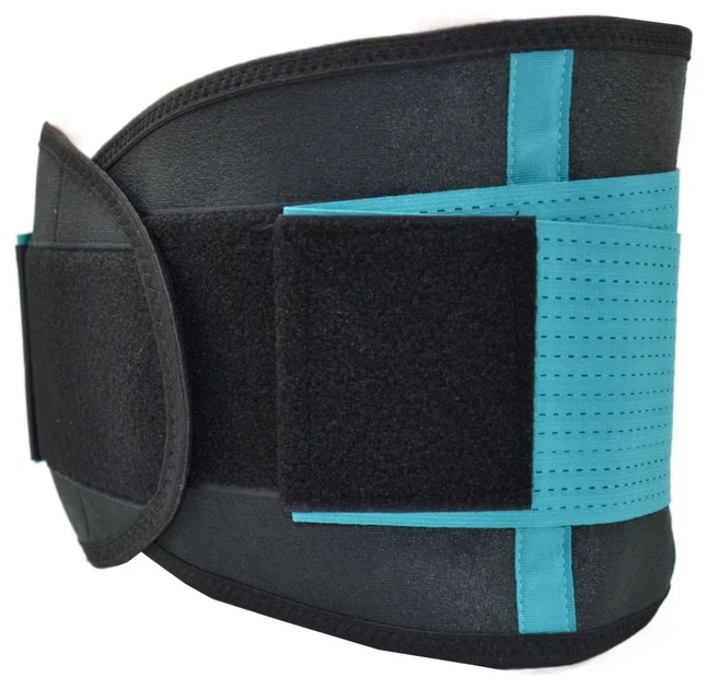 Пояс компрессійний MadMax MFA-277 Slimming belt Black/turquoise M (Black/turquoise M) - изображение 3