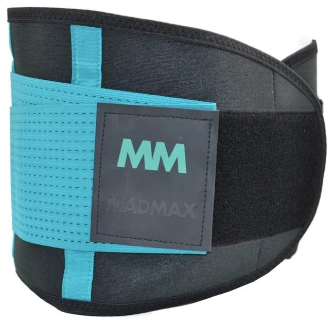 Пояс компрессійний MadMax MFA-277 Slimming belt Black/turquoise M (Black/turquoise M) - изображение 4