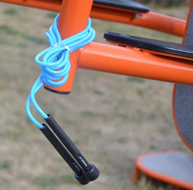 Скакалка PowerPlay 4201 Basic Jump Rope Синя (2,8m.) (PP_PP_4201_Blue) - изображение 9