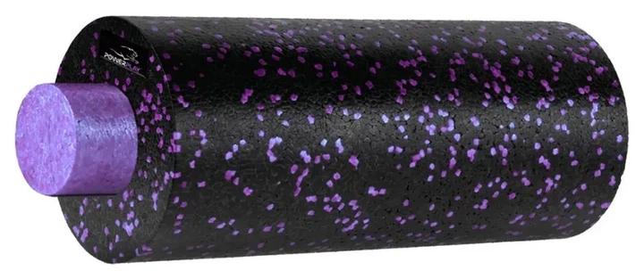 Массажний ролик (ролер) гладкий PowerPlay PP-4348 2 in 1 EPP Foam Roller Чорно/Фіолетовий (33x14см.) (PP_PP_4348_Purple_(33*14)) - изображение 2