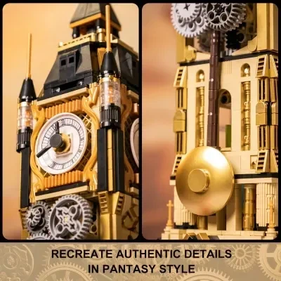 Конструктор Pantasy Original - Steampunk Парк Часовая башня в стиле стимпанк (85008) - Фото 4 Конструктор Pantasy Original - Steampunk Парк Часовая башня в стиле стимпанк (85008) - изображение 4