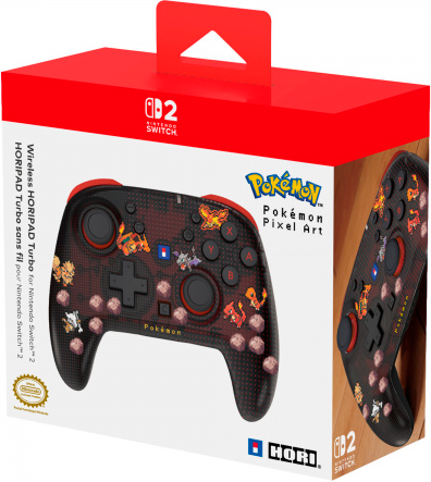 Контролер Hori Wireless HORIPAD Turbo Pokemon для Nintendo Switch 2 Pixel Red (4961818044784) - Фото 3 Контролер Hori Wireless HORIPAD Turbo Pokemon для Nintendo Switch 2 Pixel Red (4961818044784) - зображення 3