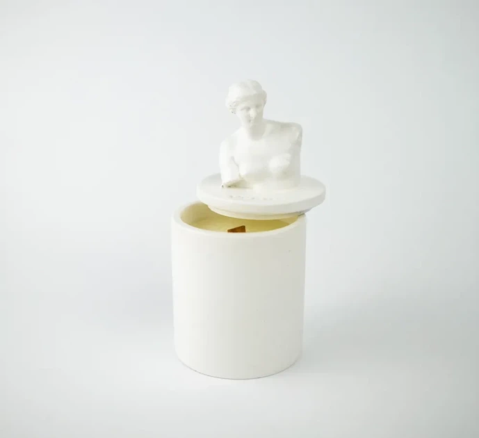 Аромасвічка VENUS CHERRY BLOSSOM WHITE 100% WOOD WAX 165g 35h Гранд Презент NAC 1015W - зображення 3