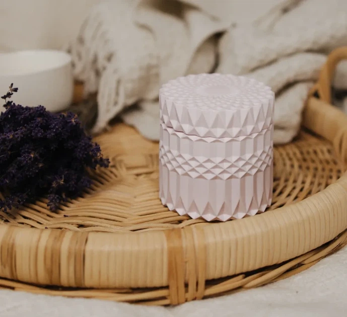 Аромасвічка ROMANTIC TEA SPA LAVENDER 100% WOOD WAX 200g 42h Гранд Презент NAC 1082 - изображение 2