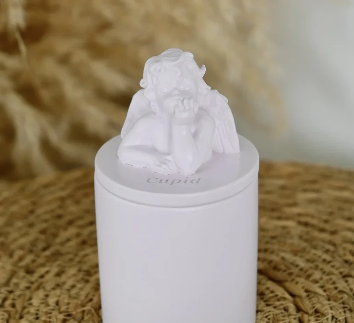 Аромасвічка CUPID SANTAL LAVENDER 100% WOOD WAX 165g 35h Гранд Презент NAC 1103 - изображение 4