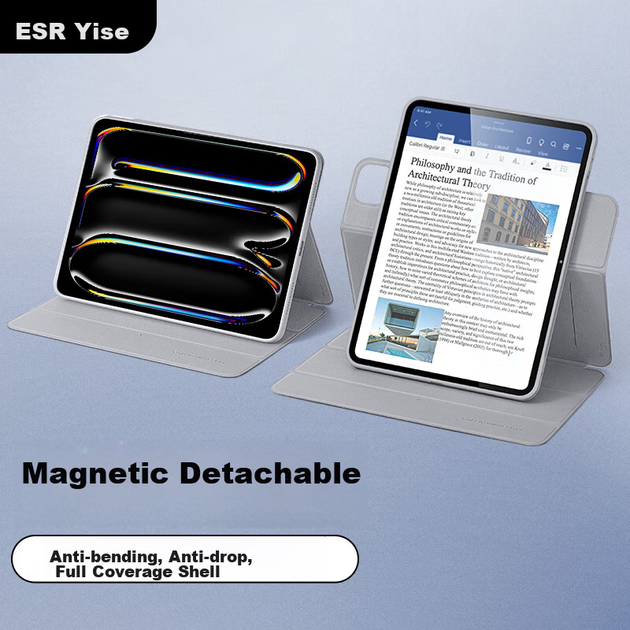 Чехол для планшета Apple iPad Pro 11" 2025/2024 ESR Grey - Фото 4 Чехол для планшета Apple iPad Pro 11" 2025/2024 ESR Grey - изображение 4