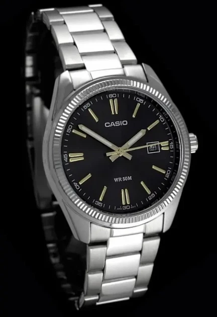 Мужские часы Casio MTP-1302D-1A2 черные 50 м - изображение 5