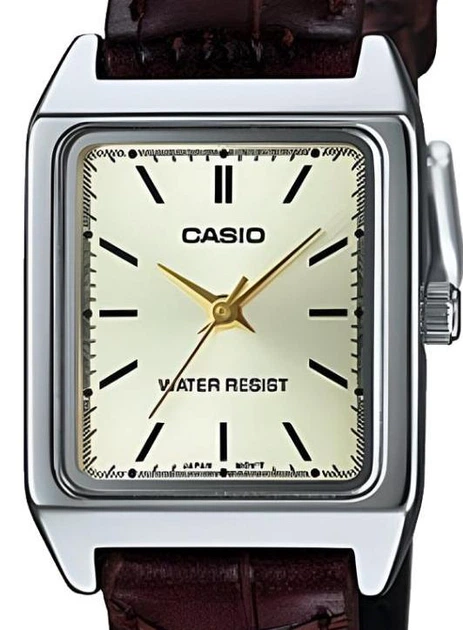 Женские часы Casio LTP-V007L-9E золотистые 30 м - изображение 8