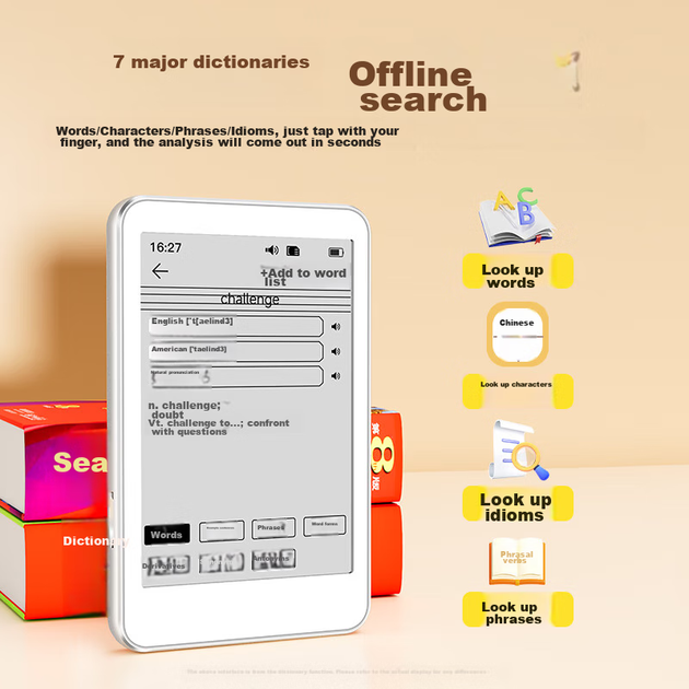 MP3-плеєр FAMUE BF01 з екраном E-Ink, 32 ГБ, Bluetooth, для музики та електронних книг - зображення 4