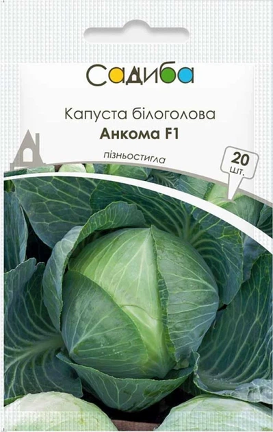 Капуста белокочанная Анкома F1, 20 шт., Садиба - Фото 1 Капуста белокочанная Анкома F1, 20 шт., Садиба - изображение 1