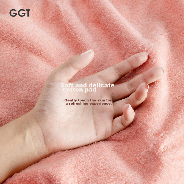 Квадратні рушники GGT Cotton Candy для обличчя та рук, для інтимної гігієни, дитячі, набір 3 шт, рожевий, фіолетовий, синій - зображення 7