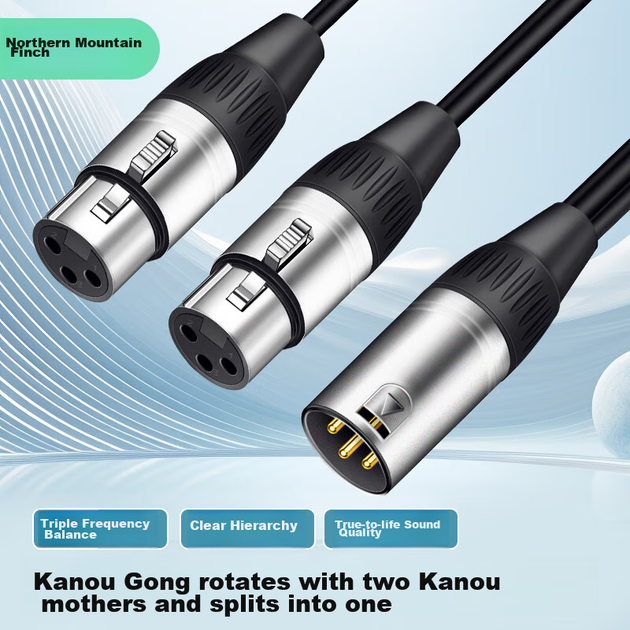 Мікрофонний кабель Beishanque SQ-Y02 XLR штекер - XLR гніздо 1 м - зображення 2