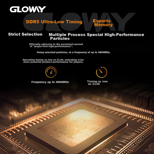 Модуль оперативной памяти Gloway 16 ГБ DDR5 4800 для настольных компьютеров, Tianche V-Bank, чипы премиум-класса, CL40, цвет Moonlight White, аксессуар для компьютера AI. - зображення 5