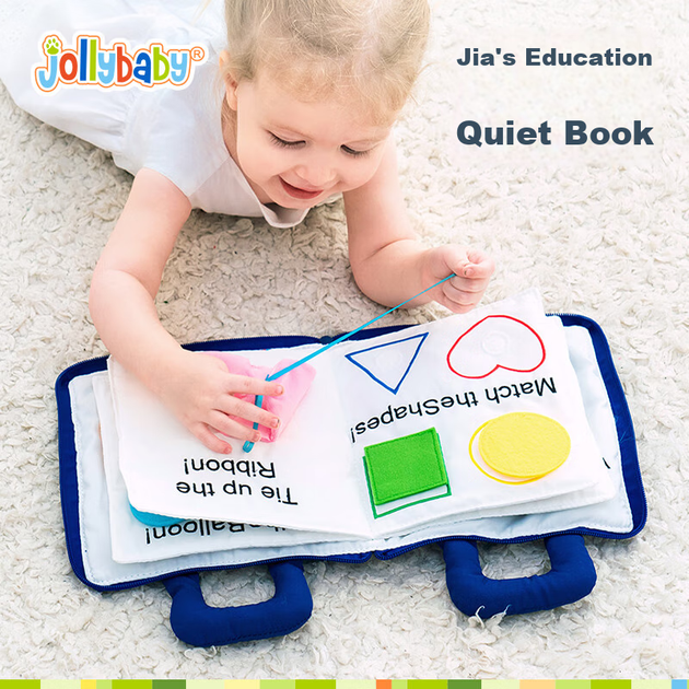 Книжка мягкая Jollybaby развивающая для малышей с прорезывателем - Фото 7 Книжка мягкая Jollybaby развивающая для малышей с прорезывателем - изображение 7