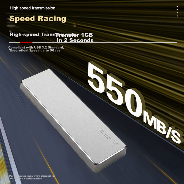 SSD диск XDISK M 256GB Type-C (M20-256GB) External Silver - Фото 4 SSD диск XDISK M 256GB Type-C (M20-256GB) External Silver - зображення 4