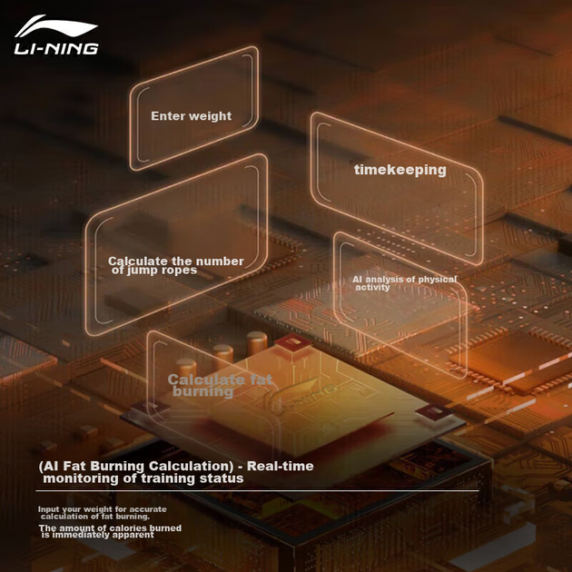 Скакалка Li-Ning беспроводная с утяжелением и счетчиком для взрослых - изображение 6