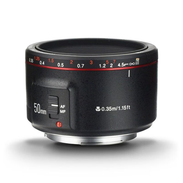 Объектив YONGNUO YN 50mm f/1.8 II для Canon полнокадровый портретный, черный - изображение 5