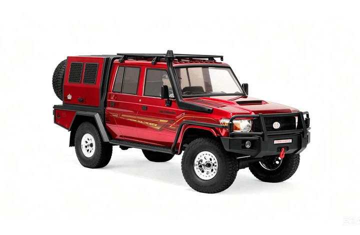 Машинка на радіокеруванні RGT EX86160 1:10 Toyota Land Cruiser 79 + акумулятор 2S 5000+ mAh червоний - Фото 2 Машинка на радіокеруванні RGT EX86160 1:10 Toyota Land Cruiser 79 + акумулятор 2S 5000+ mAh червоний - изображение 2