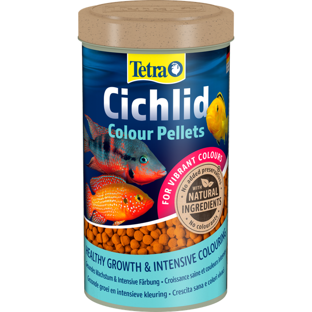 Корм Tetra Cichlid Colour для всіх цихлід для яскравості забарвлення гранули 500 мл - зображення 5
