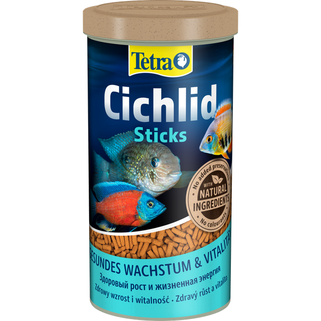 Корм Tetra Cichlid Sticks для рыбок целид палочки 1 л/ 320 г - Фото 1 Корм Tetra Cichlid Sticks для рыбок целид палочки 1 л/ 320 г - изображение 1