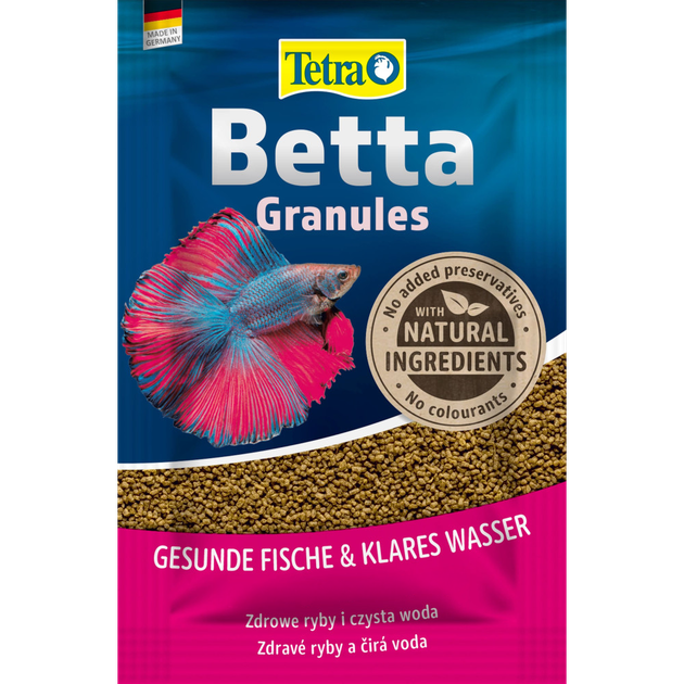Корм Tetra Betta Granules для петушников в гранулах 5 г - Фото 4 Корм Tetra Betta Granules для петушников в гранулах 5 г - изображение 4