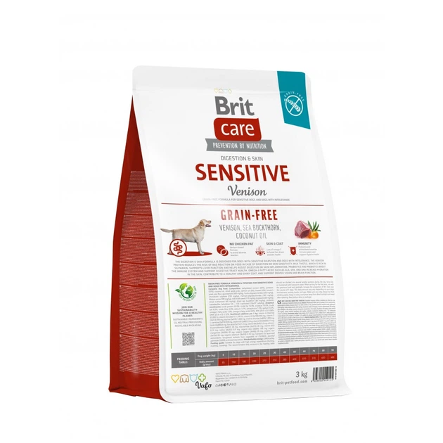 Корм сухий Brit Care Dog Grain-free Sensitive для собак з чутливим травленням та харчовою непереносимістю беззерновий з олен - зображення 3