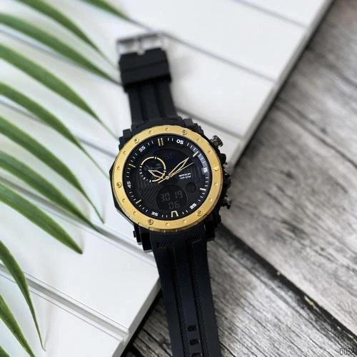 Наручний годинник Sanda 6012 Black-Gold - Фото 3 Наручний годинник Sanda 6012 Black-Gold - изображение 3