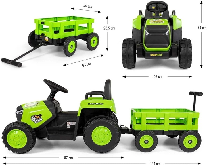 Автомобіль на акумуляторі Milly Mally Rolly Green (5907090700900) - Фото 12 Автомобіль на акумуляторі Milly Mally Rolly Green (5907090700900) - зображення 12