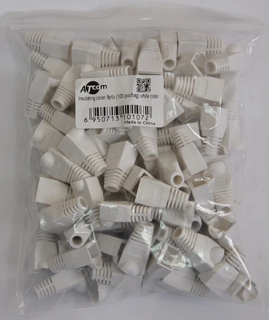Колпачок изолирующий Atcom RJ45 8P8C 100 шт Белый (10107) – фото ...