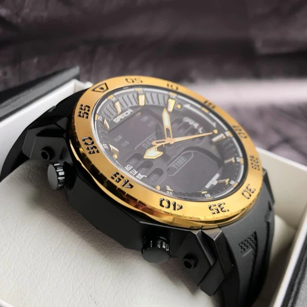 Наручний годинник Sanda 6029 Black-Gold - изображение 3